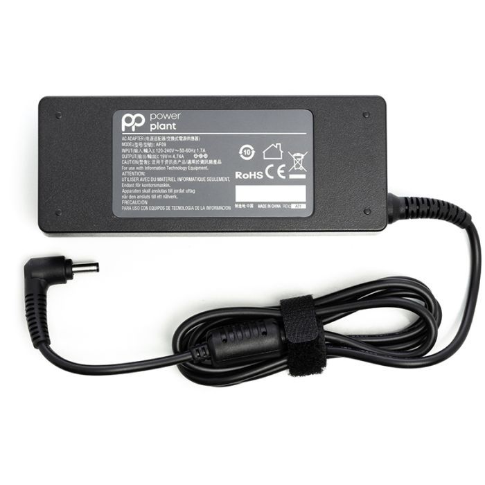 Блок питания к ноутбуку PowerPlant ASUS 220V, 19V 90W 4.74A (4.0*1.35) (AS90F4014)