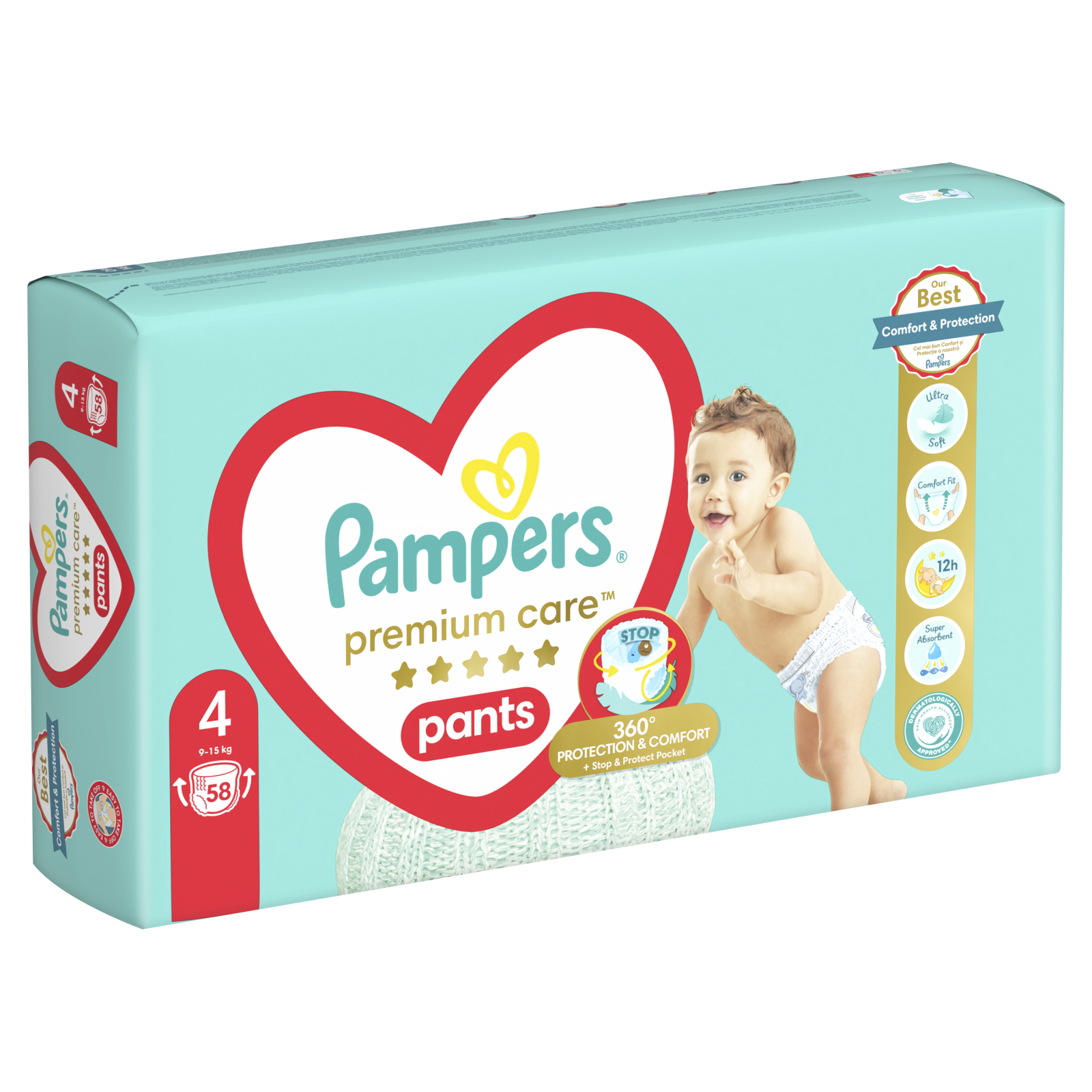Подгузники Pampers Premium Care Pants Maxi Размер 4 (9-15 кг) 38 шт (8001090759832) изображение 3