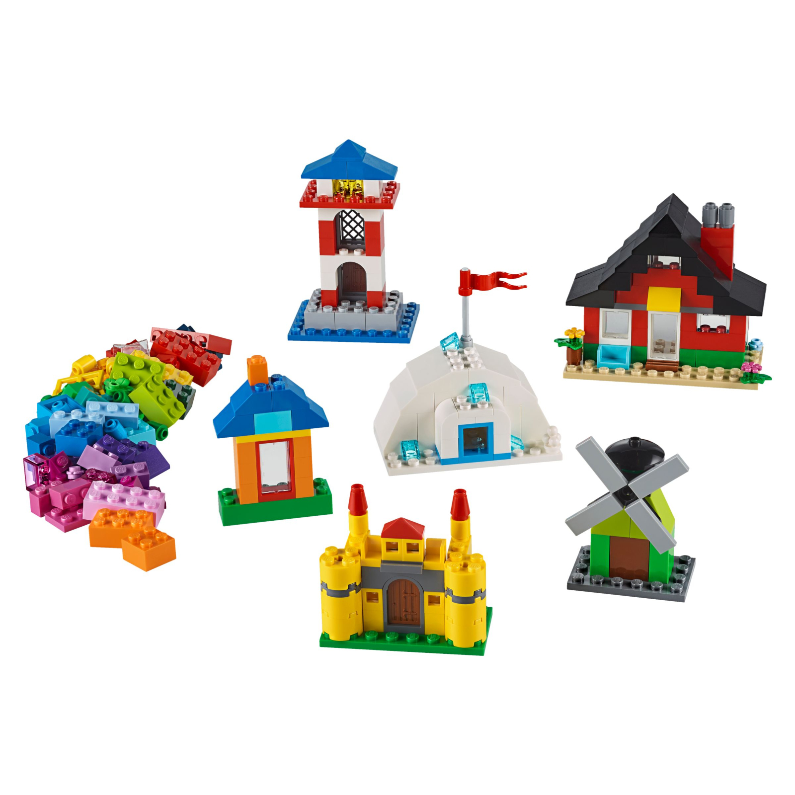 Конструктор LEGO Classic Кубики та будинки 270 деталей (11008) зображення 2