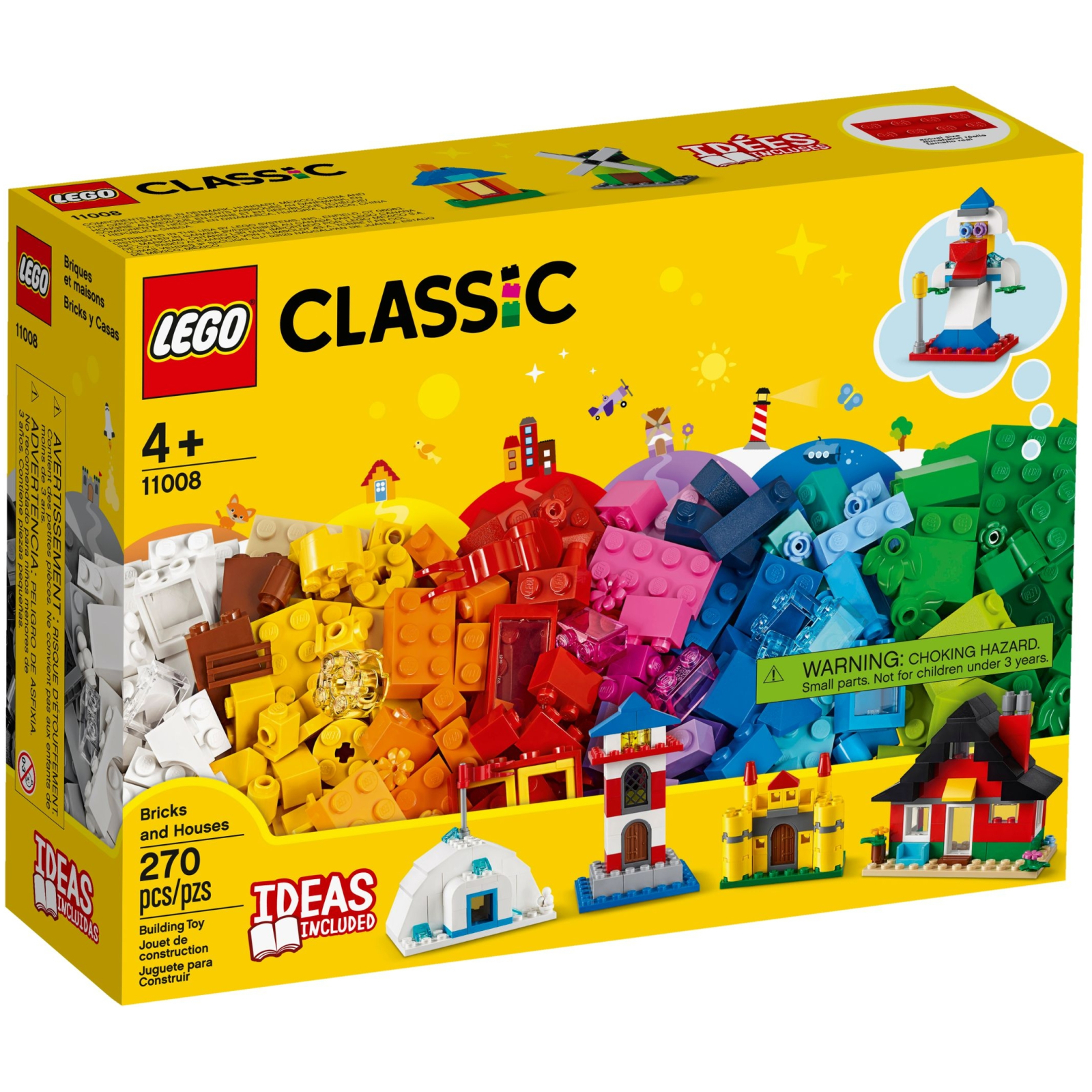 Конструктор LEGO Classic Кубики та будинки 270 деталей (11008)