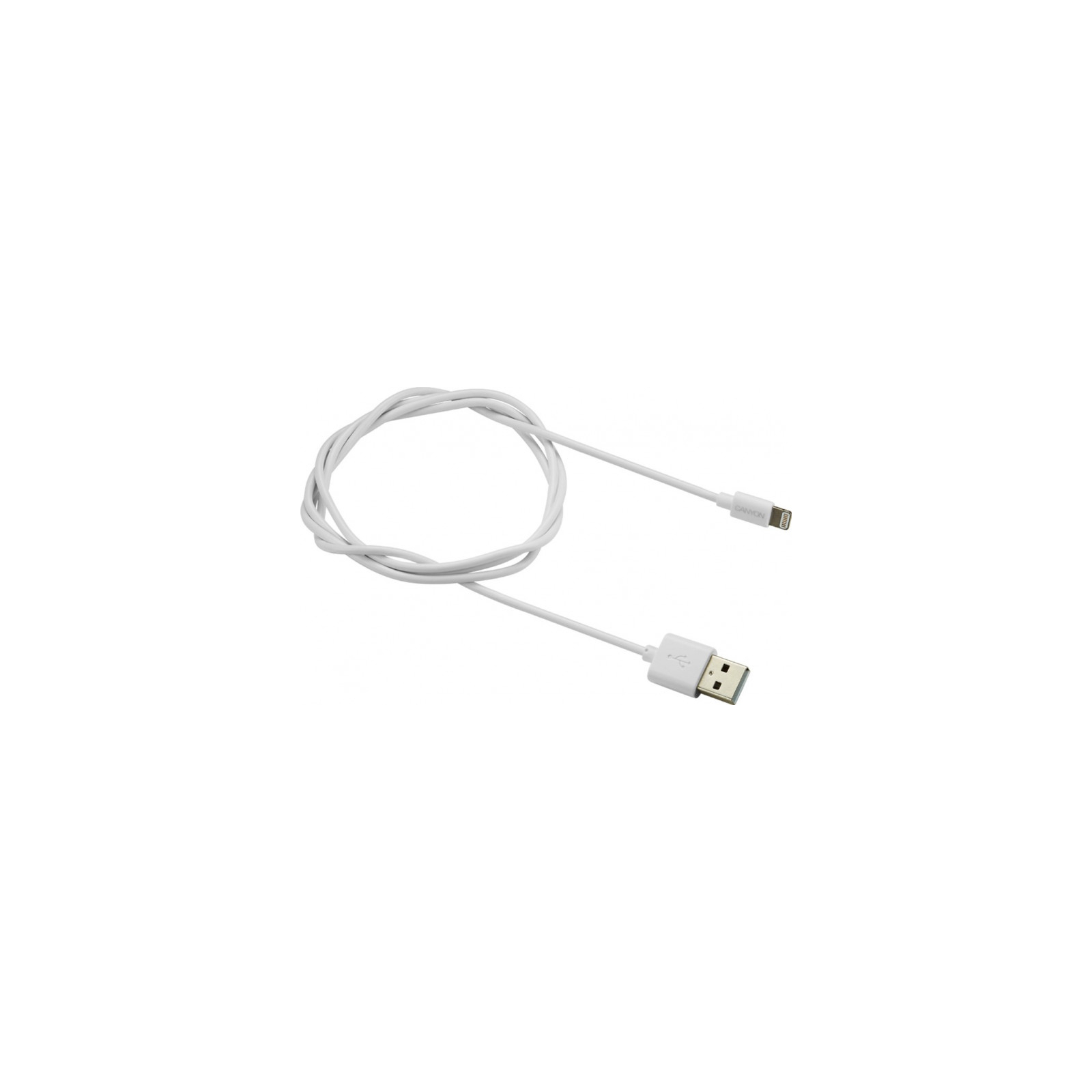 Дата кабель USB 2.0 AM to Lightning 1.0m MFI Canyon (CNS-MFICAB01W)