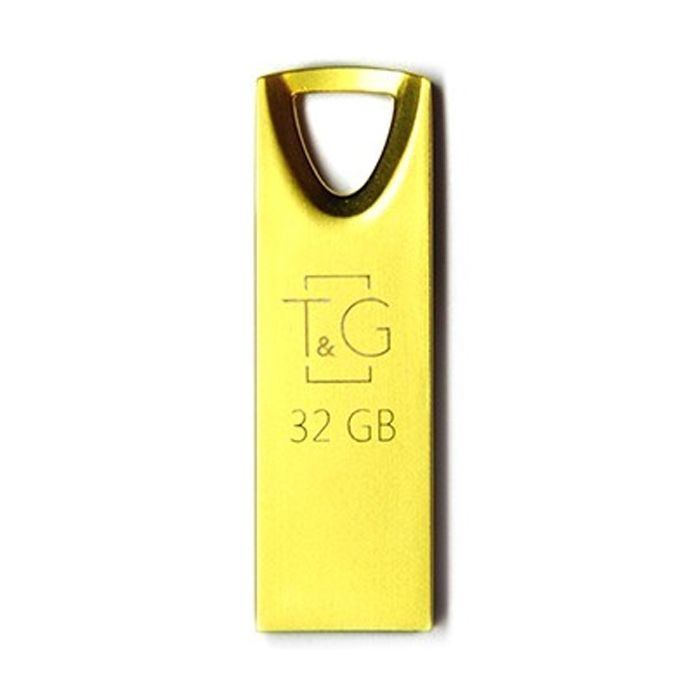 USB флеш накопичувач T&G 32GB 117 Metal Series Gold USB 2.0 (TG117GD-32G)