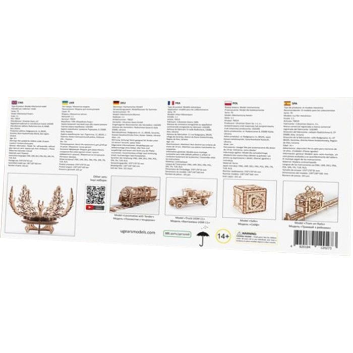 Конструктор Ugears механический цветок (70019) изображение 8