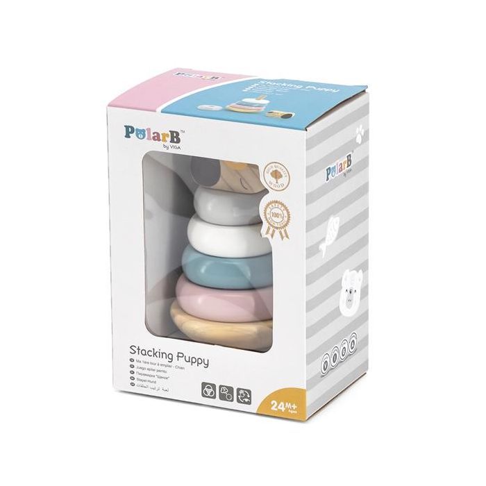 Развивающая игрушка Viga Toys Пирамидка PolarB Собачка (44042) изображение 2