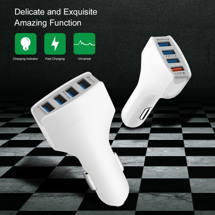 Зарядное устройство XoKo CQC-400 4 USB Qualcom 3.0 7A White (CQC-400-WH) изображение 2