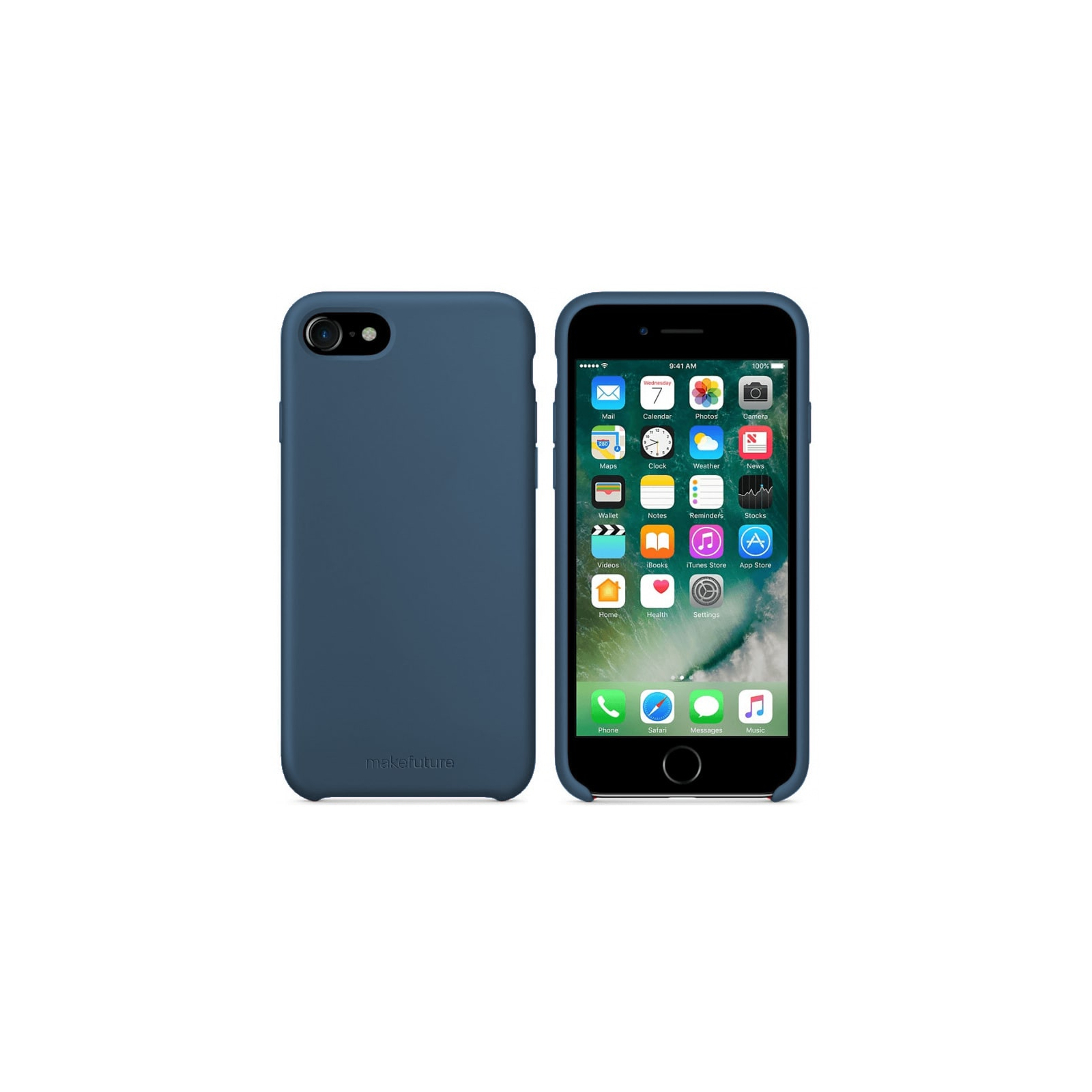 Чехол для мобильного телефона MakeFuture Apple iPhone 7/8 Silicone Blue (MCS-AI7/8BL)