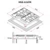 Варочна поверхня Perfelli HGG 61694 WH зображення 10