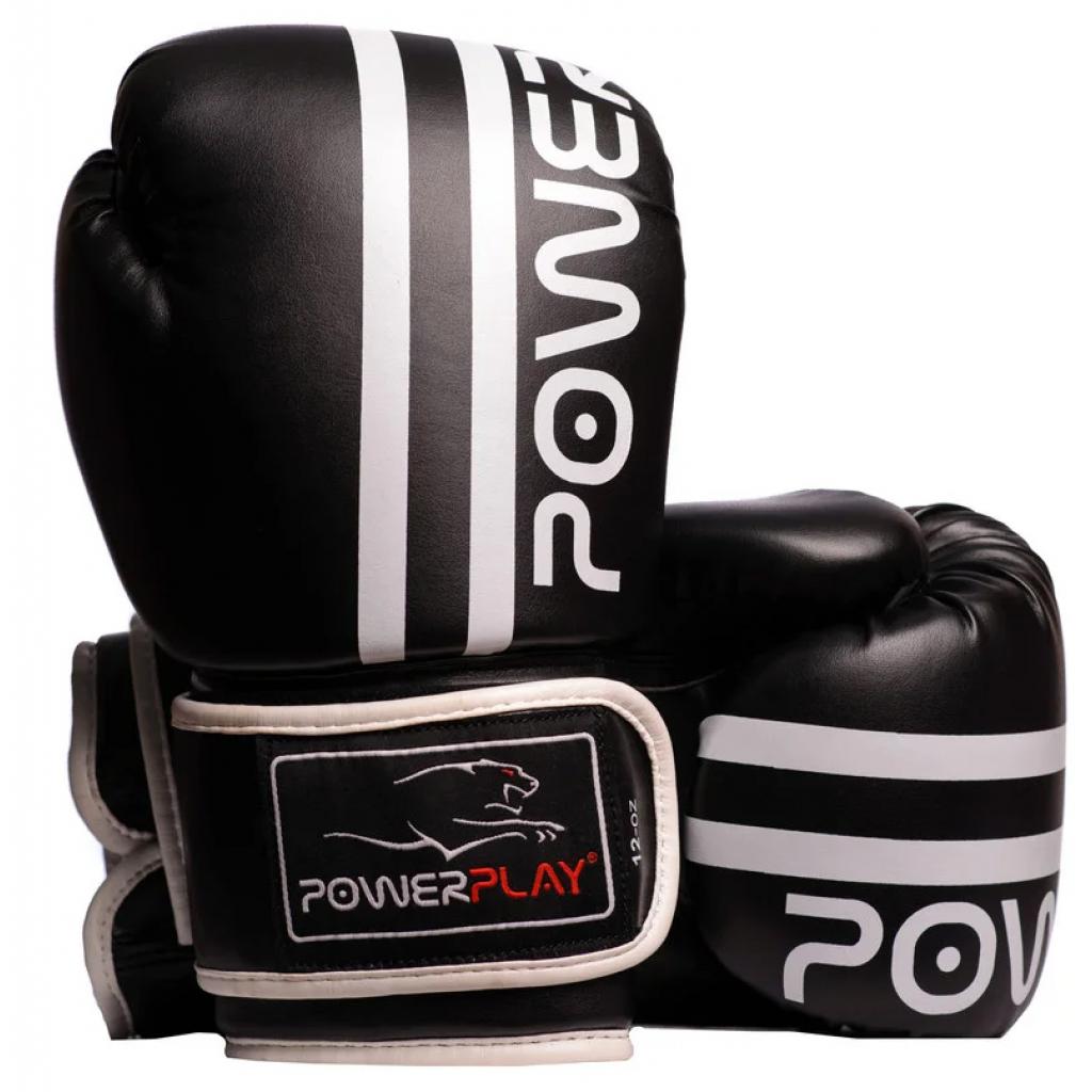 Боксерские перчатки PowerPlay 3010 14oz Black/White (PP_3010_14oz_Black/White)