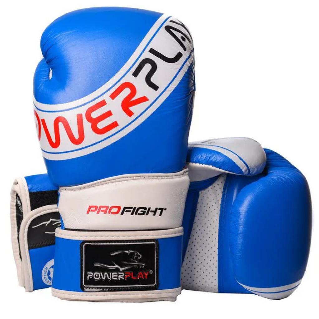 Боксерские перчатки PowerPlay 3023A 16oz Blue/White (PP_3023A_16oz_Blue)