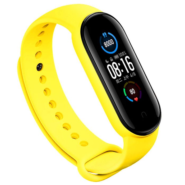 Ремешок для фитнес браслета BeCover Silicone для Xiaomi Mi Smart Band 5 Black (705062)