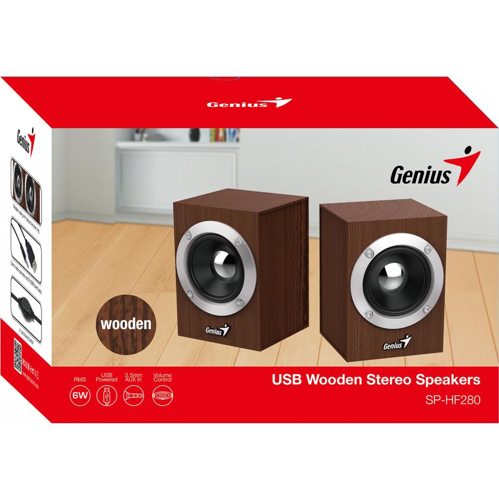 Акустическая система Genius SP-HF280 USB Wood (31730028400) изображение 2