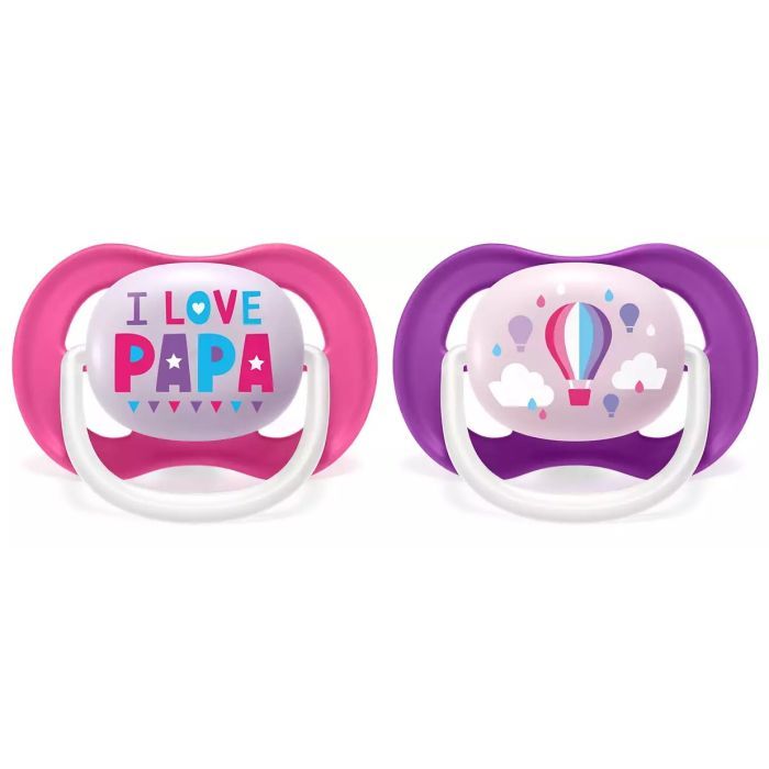 Пустышка Philips AVENT Ultra Air I love... для мальчиков 6-18 мес (SCF080/03)