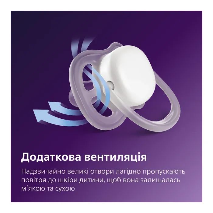 Пустушка Philips AVENT Ultra Air I love… для дівчат, 6-18 міс (SCF080/04_SCF080/27) зображення 2