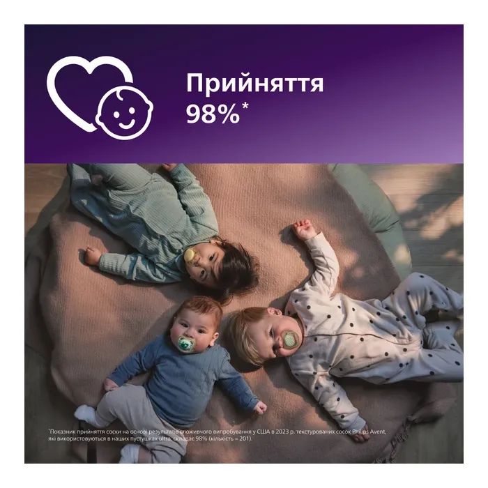 Пустушка Philips AVENT Ultra Air I love… для дівчат, 6-18 міс (SCF080/04_SCF080/27) зображення 4