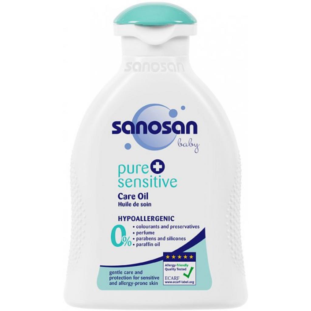 Детское масло Sanosan Pure sensitive гипоаллергенная для чувствительно 200 мл (4003583197316)