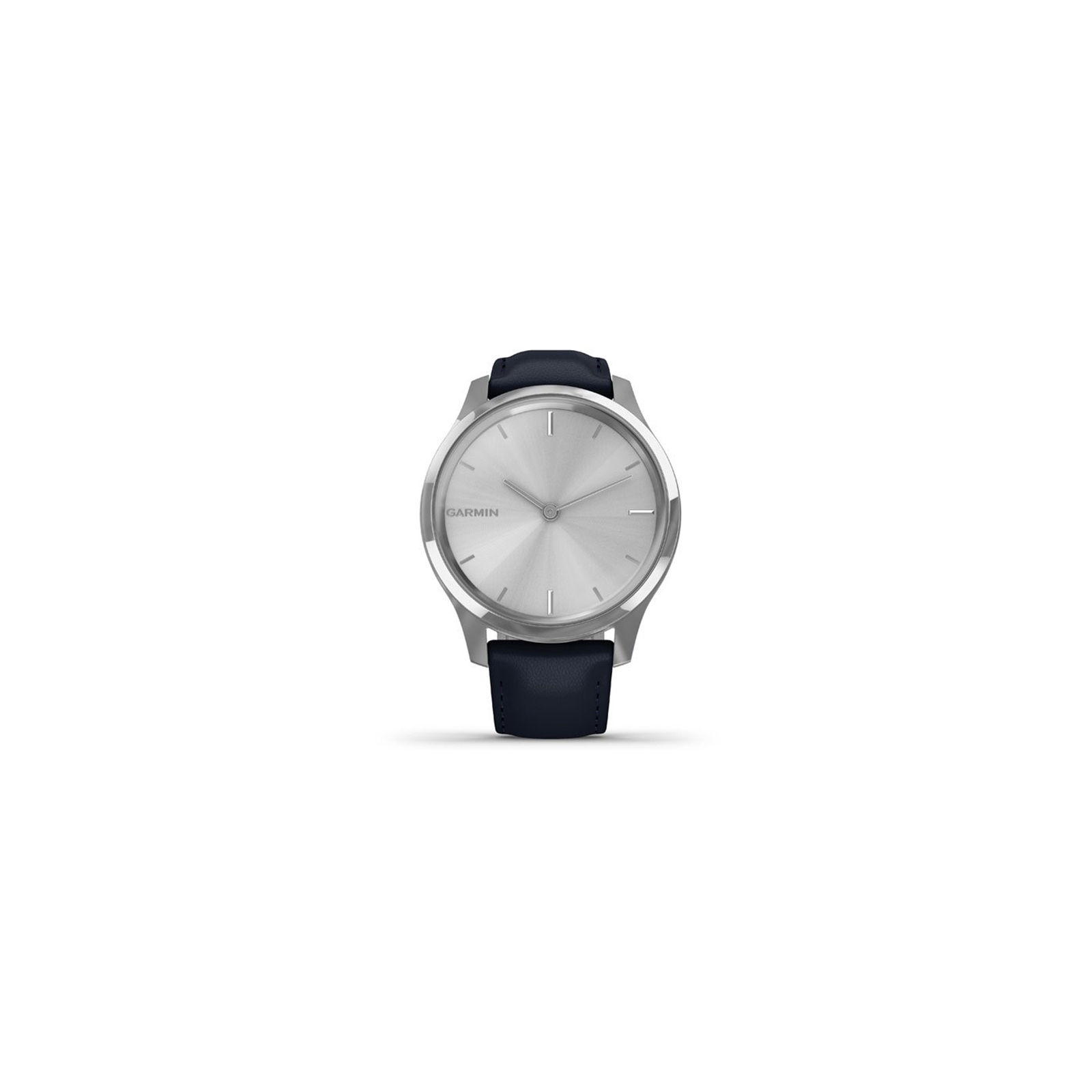 Смарт-годинник Garmin vivomove Luxe, S/E EU, Silver, Navy, Leather (010-02241-20) зображення 2