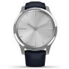 Смарт-годинник Garmin vivomove Luxe, S/E EU, Silver, Navy, Leather (010-02241-20) зображення 2