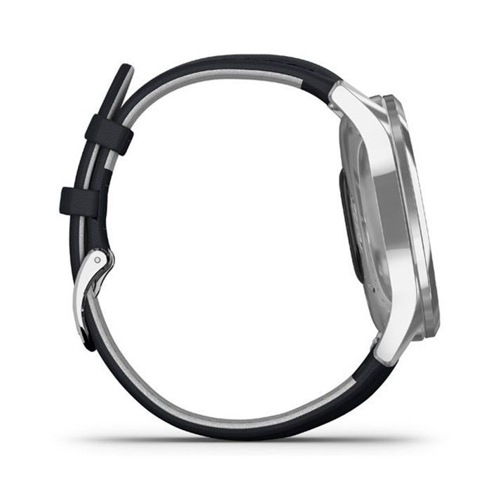 Смарт-годинник Garmin vivomove Luxe, S/E EU, Silver, Navy, Leather (010-02241-20) зображення 4