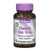 Мінерали Bluebonnet Nutrition Хелатний Залізо 18мг, Albion, 90 гелевих капсул (BLB-00726)