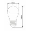 Лампочка Videx LED G45e 7W E27 3000K 220V (VL-G45e-07273) зображення 3