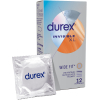 Презервативы Durex Invisible XL ультратонкие увеличенного размера (шире) 12 шт. (5052197057119)