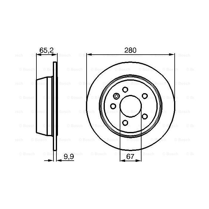 Тормозной диск Bosch 0 986 478 873 изображение 5