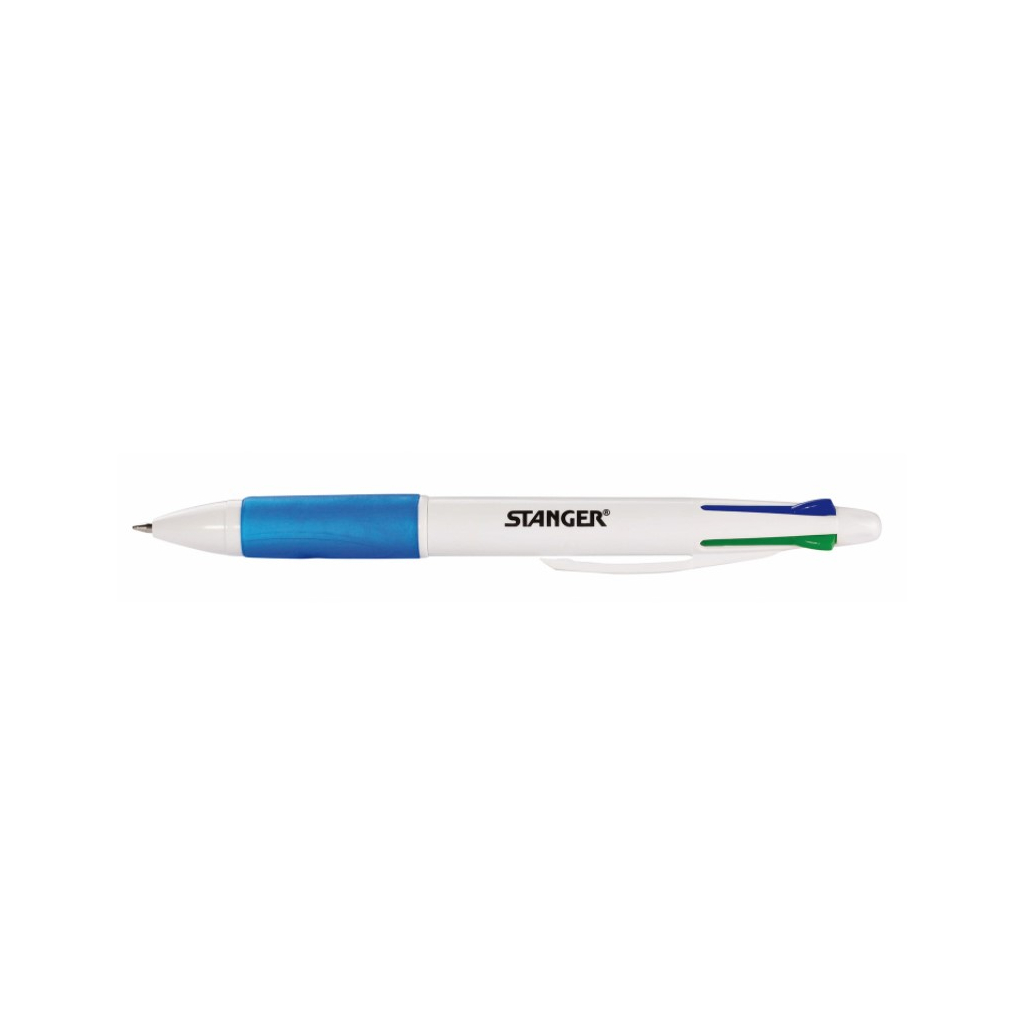 Ручка шариковая Stanger автоматическая 1,0 мм, 4-х цветная (18000300037)