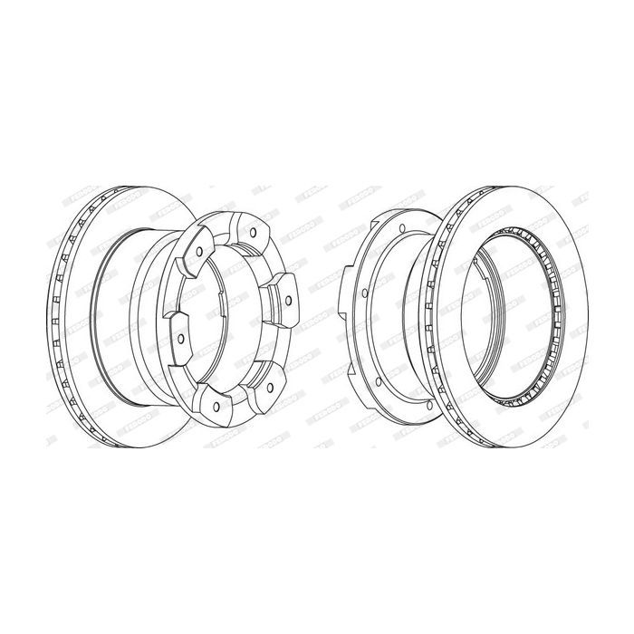 Гальмівний диск FERODO FCR332A