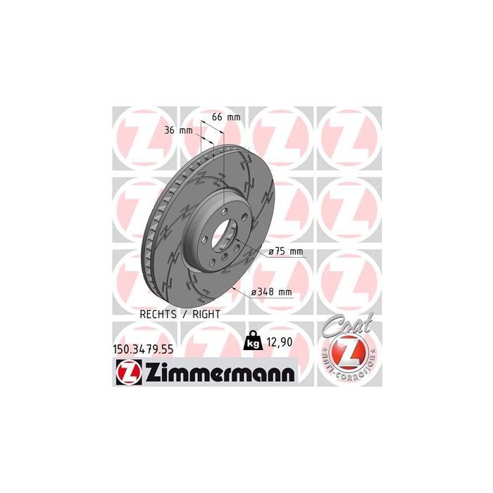 Тормозной диск ZIMMERMANN 150.3479.55