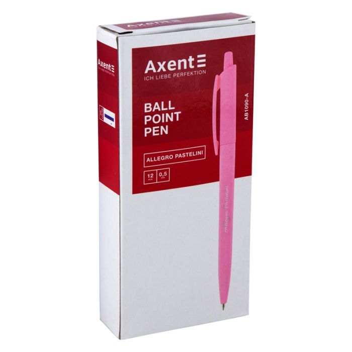 Ручка шариковая Axent Allegro Pastelini автоматическая Синяя 0.5 мм (AB1090-02-A) изображение 2