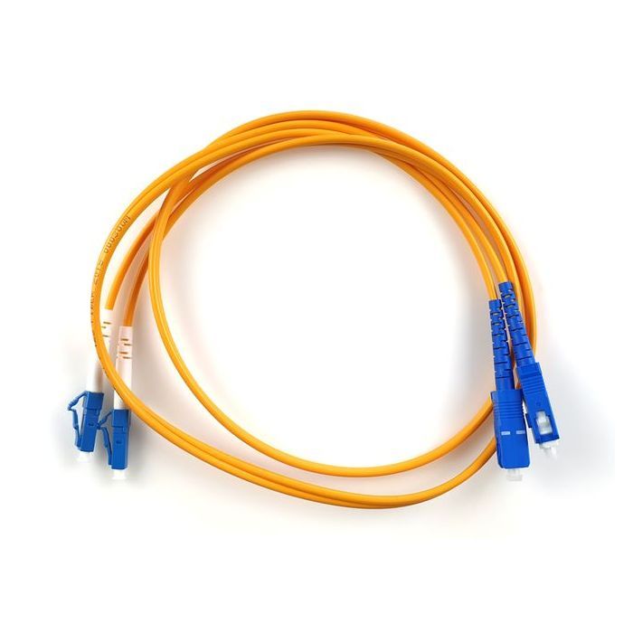 Оптический патчкорд Eserver SC/UPC-LC/UPC SingleMode, Duplex, 1m (ES-SС-LC/UPC-1-SM-D)