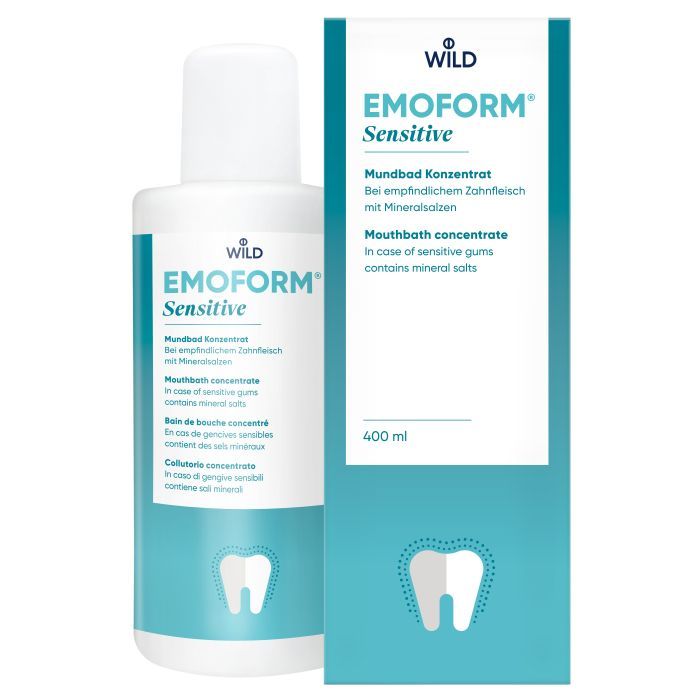 Ополаскиватель для полости рта Dr. Wild Emoform Sensitive Для чувствительных зубов 400 мл (7611841702218) изображение 3