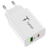 Зарядний пристрій T-Phox Speedy 20W 2Ports Type-C+USB Charger (White) (Speedy 20W PD+USB) зображення 2