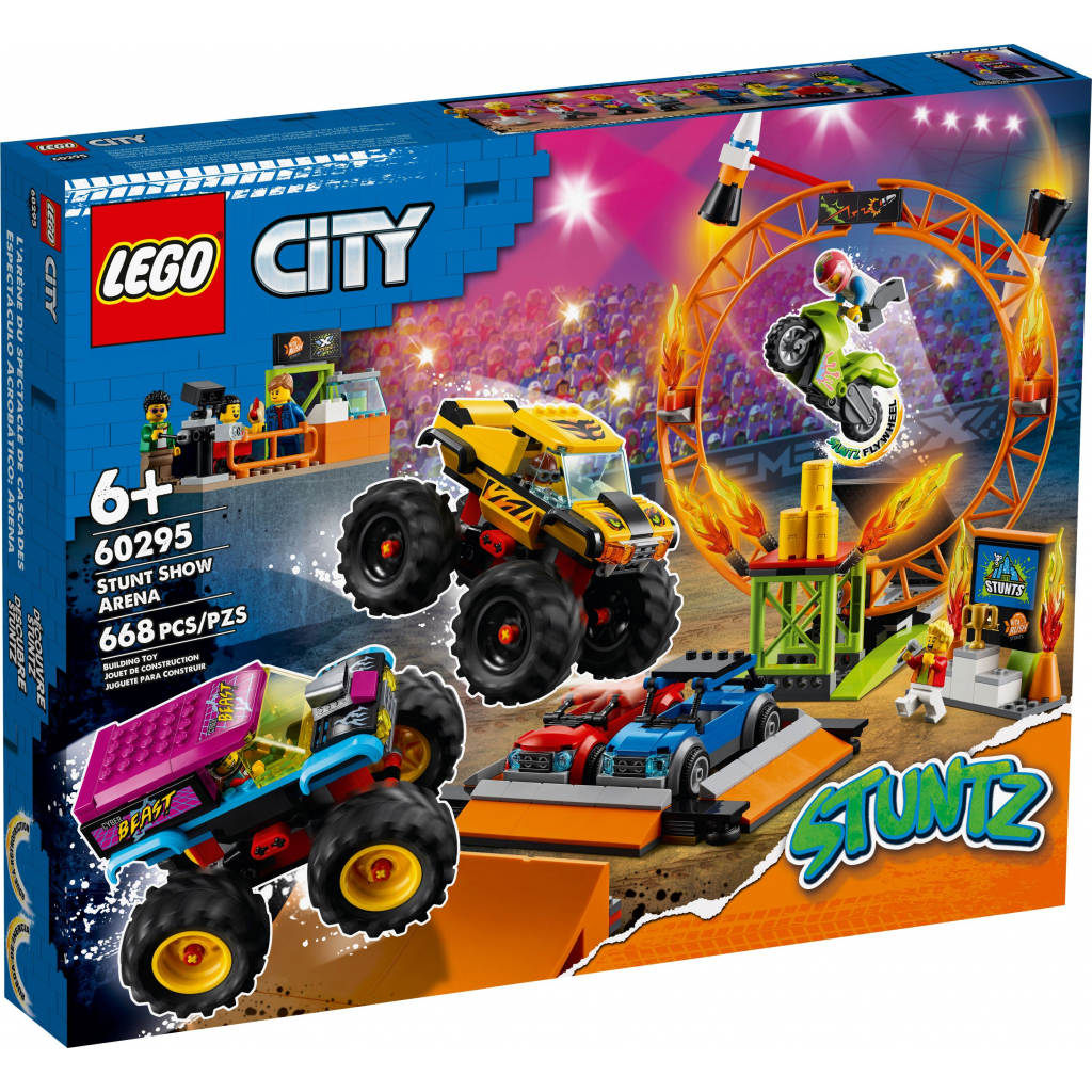 Конструктор LEGO City Stunt Арена для шоу каскадерів 668 деталей (60295)