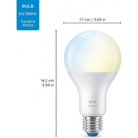 Умная лампочка WiZ E27 13W (100W 1520Lm) A67 2700-6500K Wi-Fi (929002449602) изображение 9