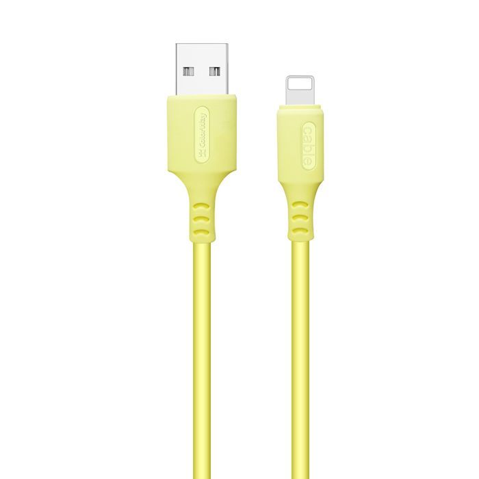 Дата кабель USB 2.0 AM to Lightning 1.0m soft silicone green ColorWay (CW-CBUL042-GR)