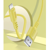 Дата кабель USB 2.0 AM to Lightning 1.0m soft silicone yellow ColorWay (CW-CBUL043-Y) зображення 5