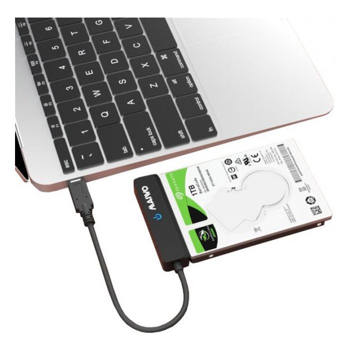 Адаптер Maiwo USB3.1 GEN2 Type-C to HDD 2,5" SATA II/III /SSD black (K105AG2 black) зображення 3