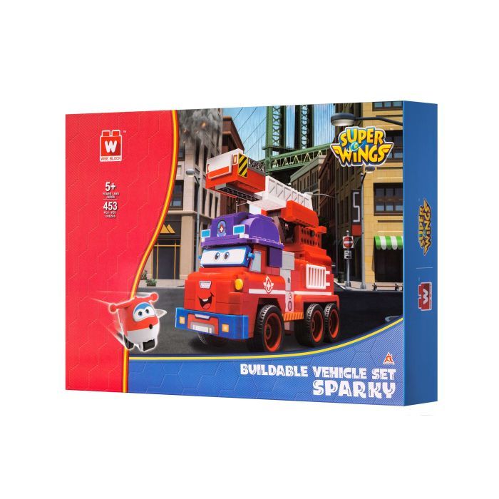 Конструктор Super Wings Small Blocks Buildable Vehicle Set Sparky, Спарки (EU385011)