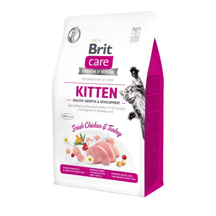 Сухой корм для кошек Brit Care Cat GF Kitten HGrowth and Development 7 кг (8595602540662)