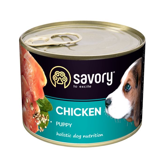 Консервы для собак Savory Dog All breeds Puppy курица 200 г (4820232630549)