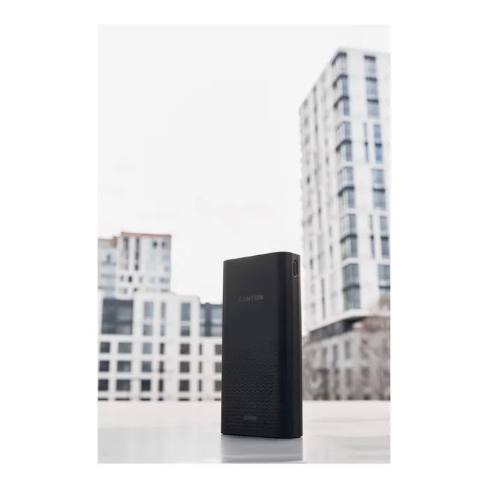 Батарея универсальная Canyon 20000mAh, Input 5V/2A, Output 5V/2.1A(Max), Black (CNE-CPB2001B) изображение 7