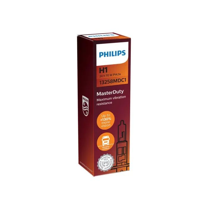 Автолампа Philips 13258MDC1 H1 24 V 70W MasterDuty (2451)