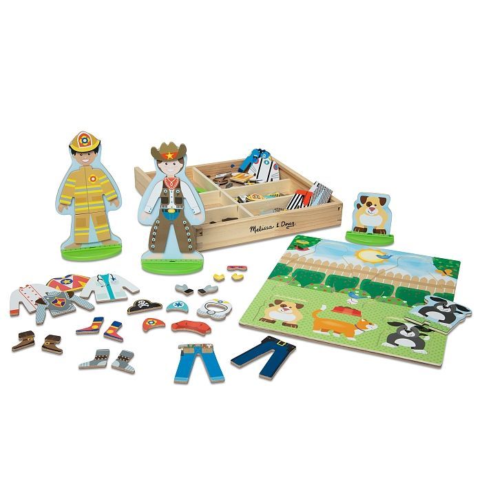 Игровой набор Melissa&Doug деревянный с магнитными фигурками "Деятельность" (MD9309) изображение 5