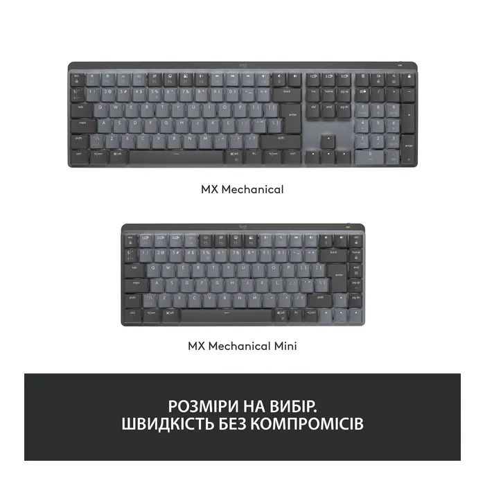 Клавиатура Logitech MX Mechanical Wireless Illuminated Performance Graphite (920-010757) изображение 10