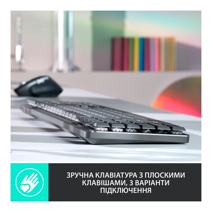 Клавиатура Logitech MX Mechanical Wireless Illuminated Performance Graphite (920-010757) изображение 3