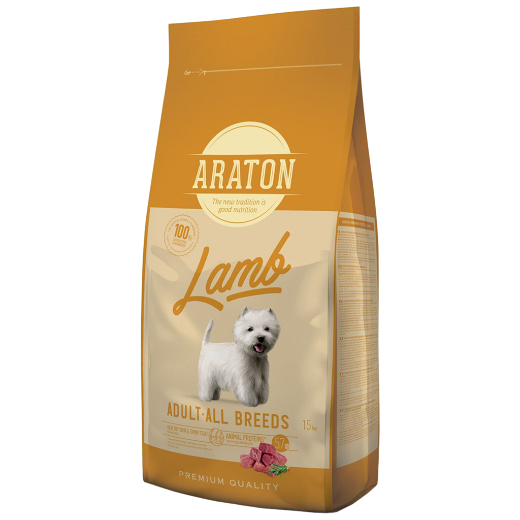 Сухой корм для собак ARATON Lamb Adult All Breeds 15 кг (ART45635/ART47467)