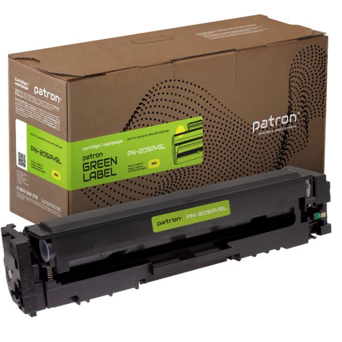 Картридж Patron HP 205A (CF532A) Green Label, yellow (PN-205AYGL)