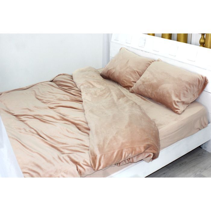 Постільна білизна MirSon Велюр Winter Frost 28-0004 Cream Velvet Полуторний (2200003995183) зображення 2
