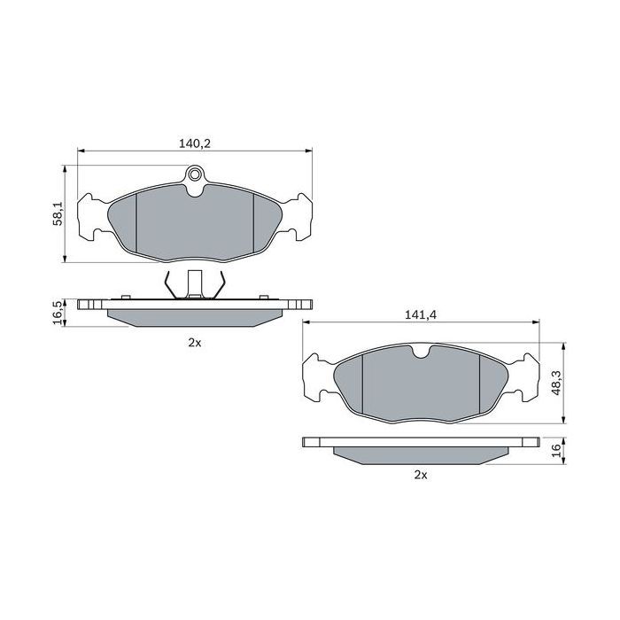 Гальмівні колодки Bosch 0 986 460 938 зображення 6